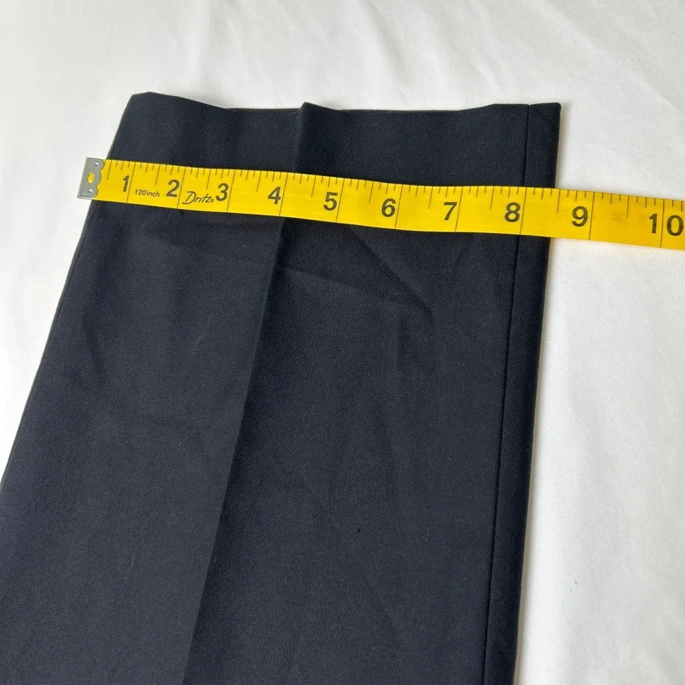 Banana Republic Men Slim Fit Non-Iron Stretch Cotton Dress Pant Size 35x32 Black